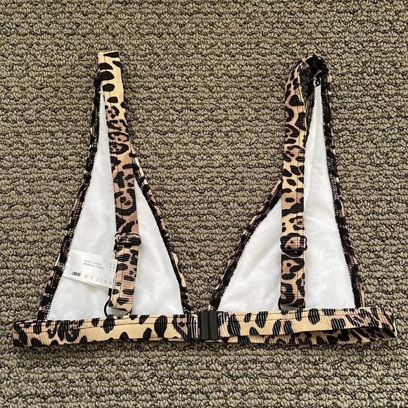 NEW WOT ASOS Leopard Print Triangle Bikini Top - Picture 4 of 4